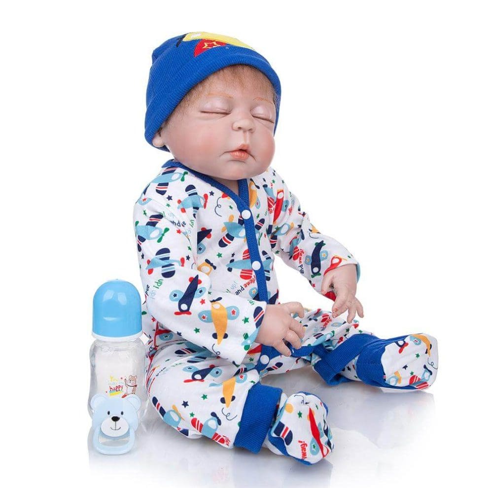 Bébé Reborn Garçon – Poupon Réaliste D’occasion – Silicone